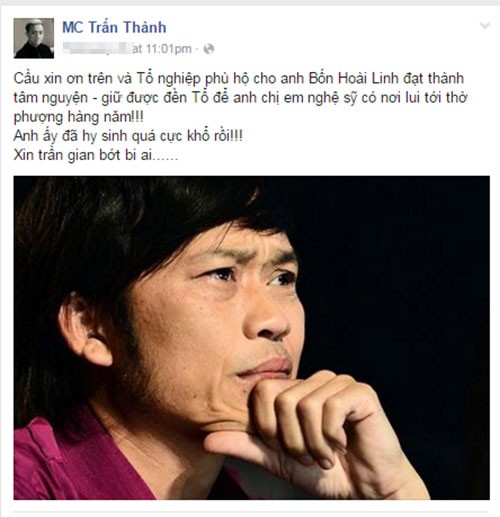 Loat sao Viet bao ve nha tho To nghiep cua Hoai Linh-Hinh-4